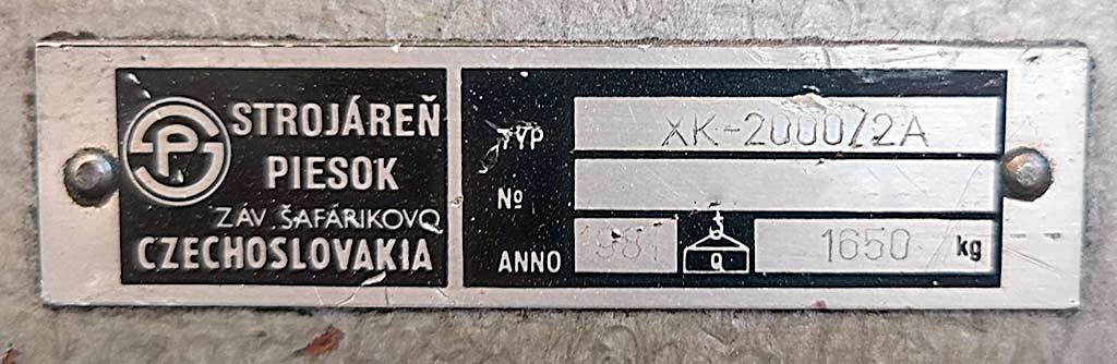 Folding Press Machine Strojáreň Piesok CK-2000/2A - Thumbnail 4