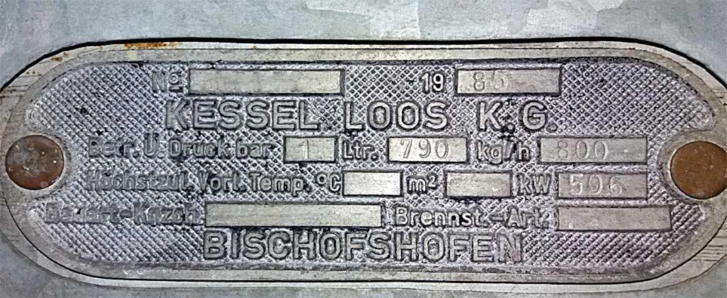 Steam Boiler Kessel Loos Bischofsofen - Thumbnail 3