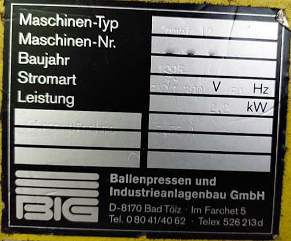 Bale Press Big Komet 12 - Thumbnail 2