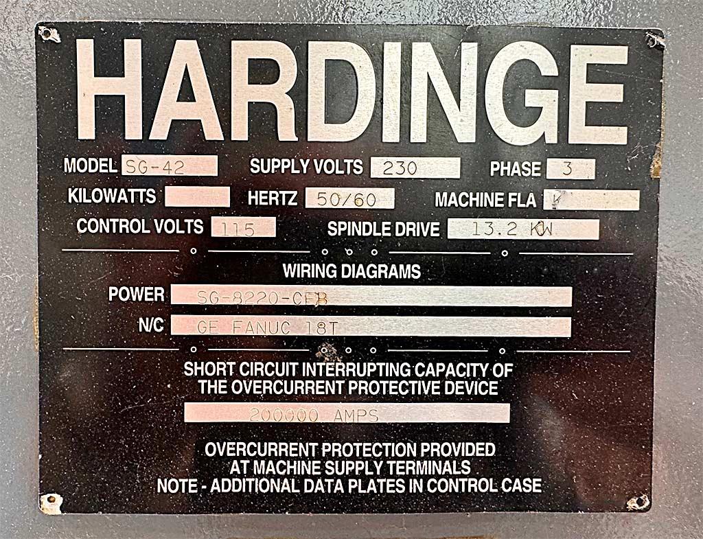 CNC Lathe Hardinge SG-42 - Thumbnail 3
