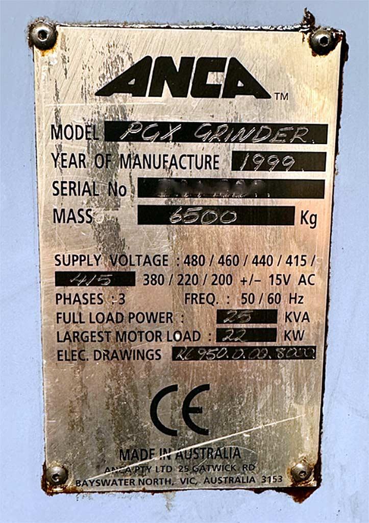 CNC Tool Grinding Machine Anca PGX Grinder - Thumbnail 3
