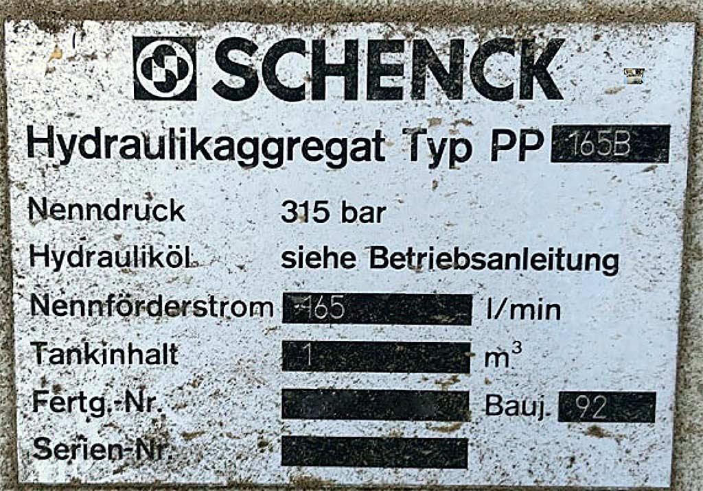 Hydraulic Aggregate Schenck PP 165BB - Thumbnail 4