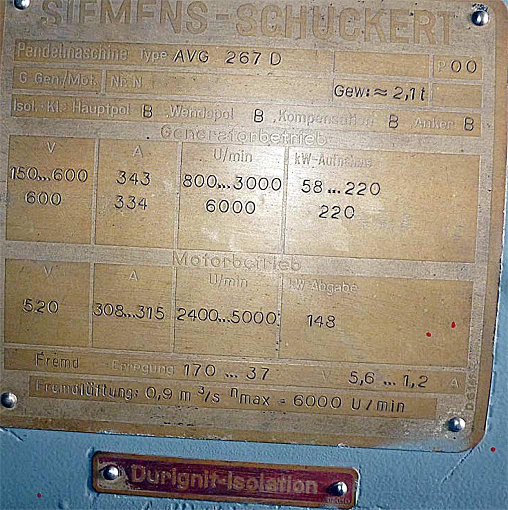 Rotary Converter Siemens-schuckert AVG 267D - Thumbnail 4