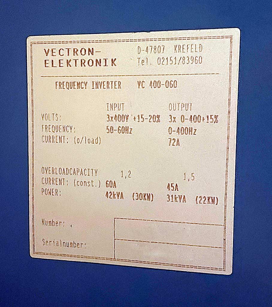 Frequency Converter Vectron-elektronik VC 400-060 - Thumbnail 8