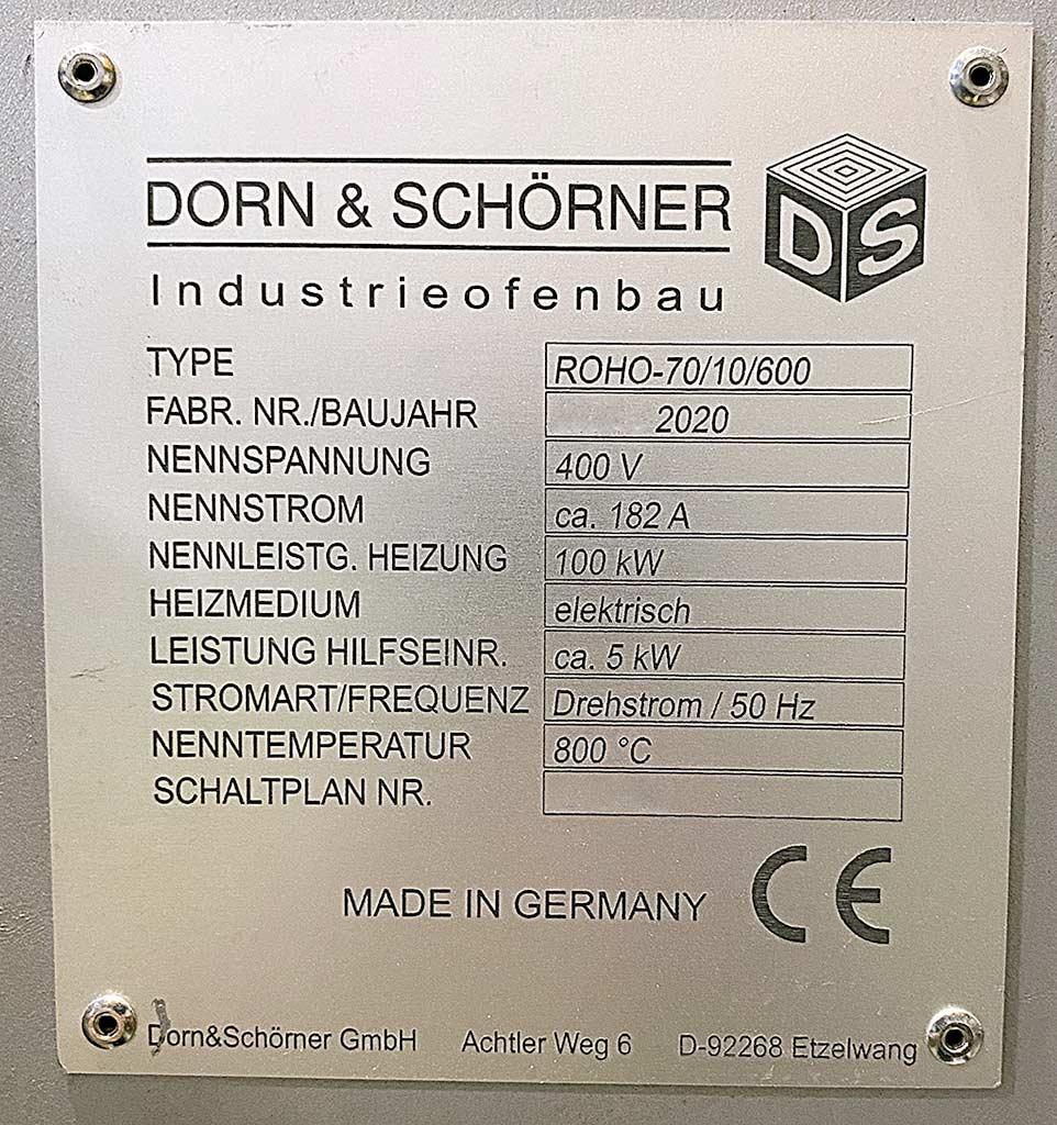 Roller Conveyor Oven Dorn & Schröder ROHO-70/10/600 - Thumbnail 8