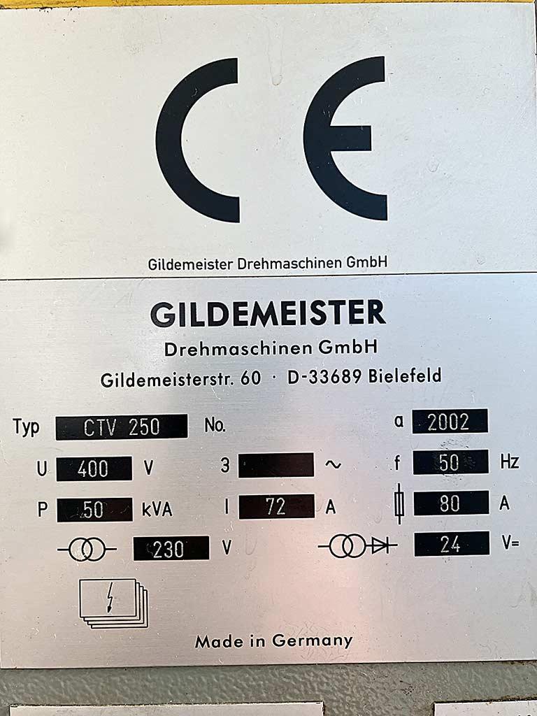 CNC Vertical Turning Machine Gildemeister CTV 250 - Thumbnail 8