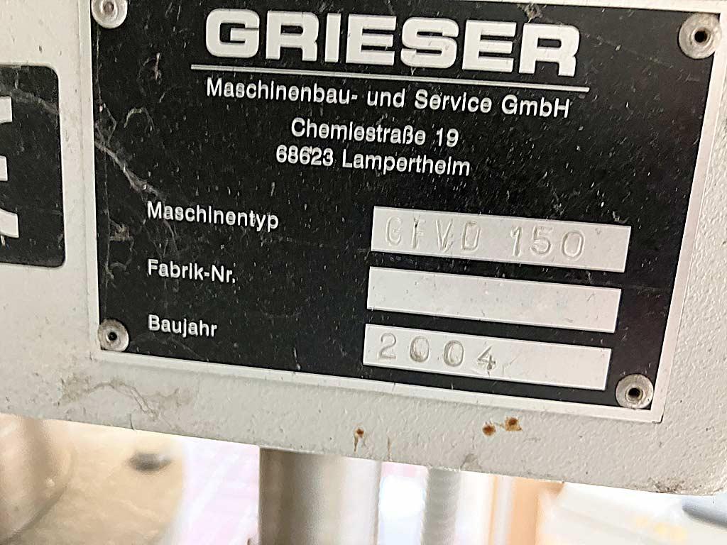 Vacuum Dissolver Grieser GFVD 150 - Thumbnail 7