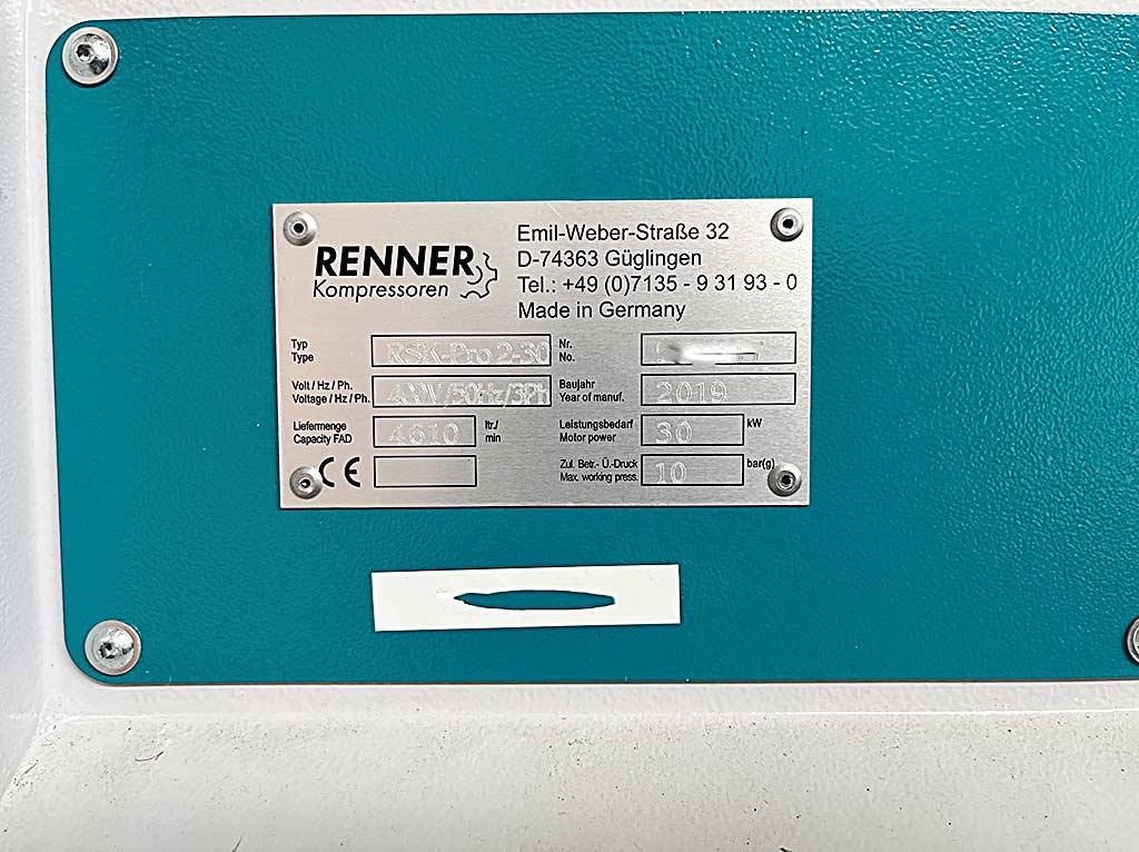 Compressor Renner/donaldson RSK-Pro 2-30/ALD 0300 - Thumbnail 3