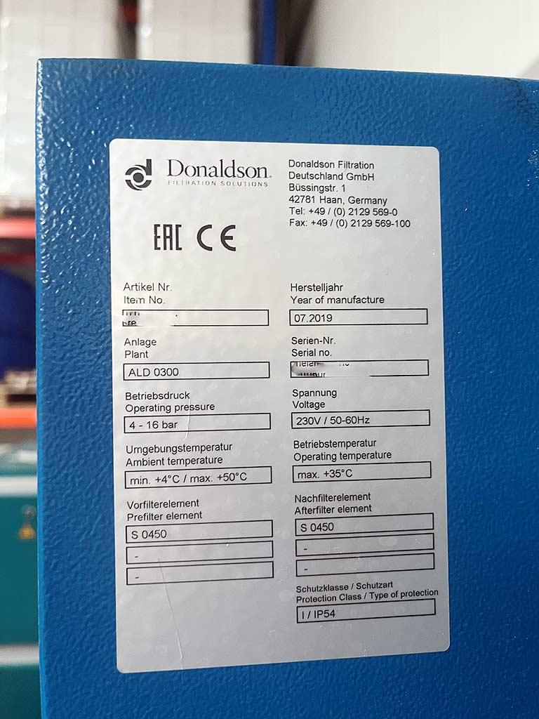 Compressor Renner/donaldson RSK-Pro 2-30/ALD 0300 - Thumbnail 6