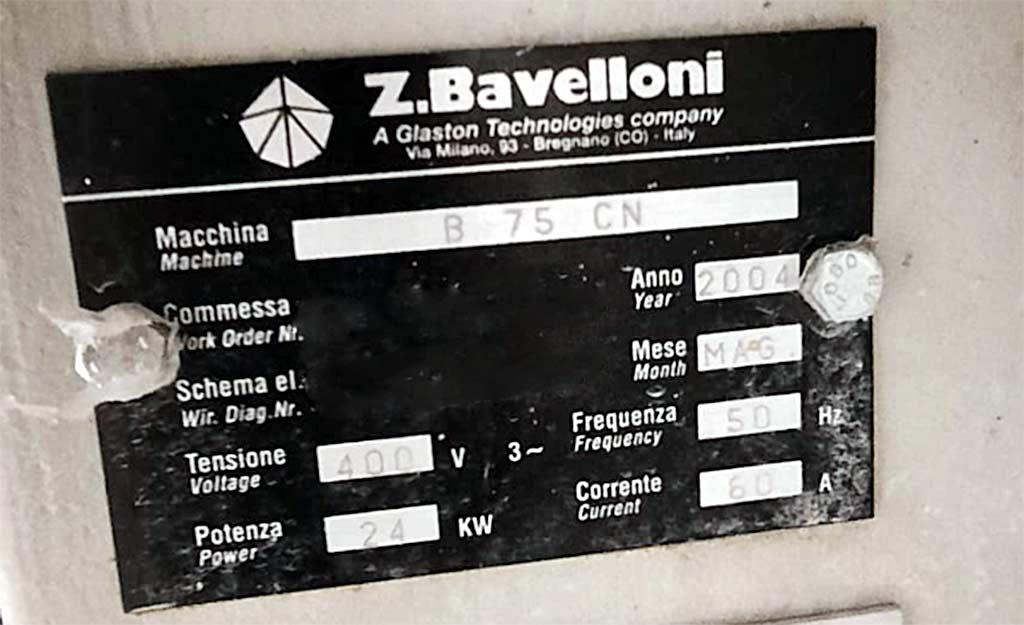 Glass Edge Processing Machine Bevelloni B 75 CN - Thumbnail 8