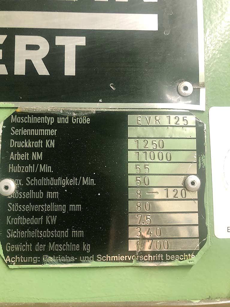 Eccentric Press Ruhrmann EVR 125 - Thumbnail 2