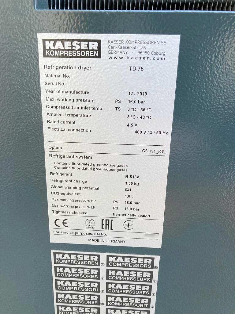 Refrigerant Dryer Kaeser TD 76 - Thumbnail 6