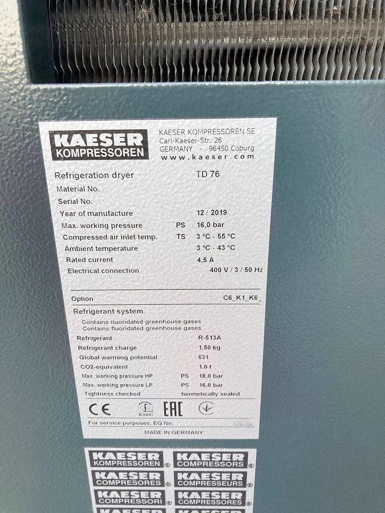 Refrigerant Dryer Kaeser TD 76 - Thumbnail 7