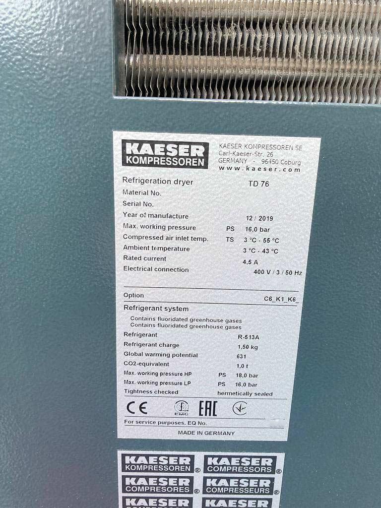 Refrigerant Dryer Kaeser TD 76 - Thumbnail 8