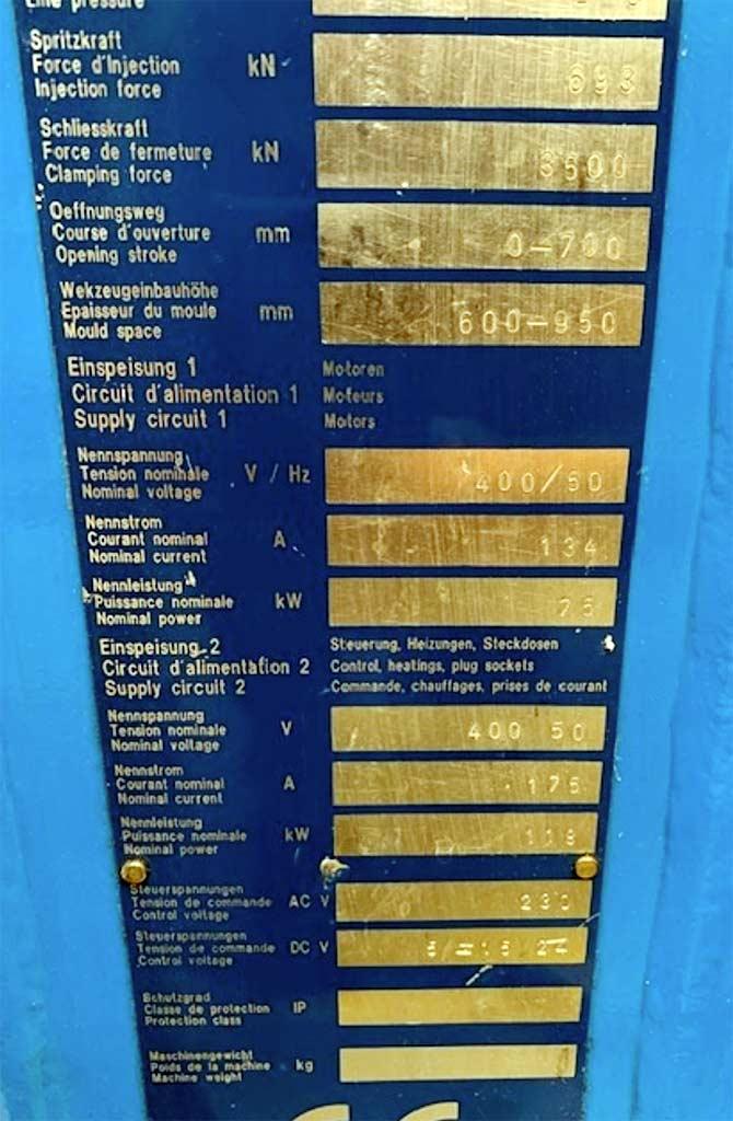 Injection Moulding Machine Netstal Synergy S-3500-1700 - Thumbnail 5