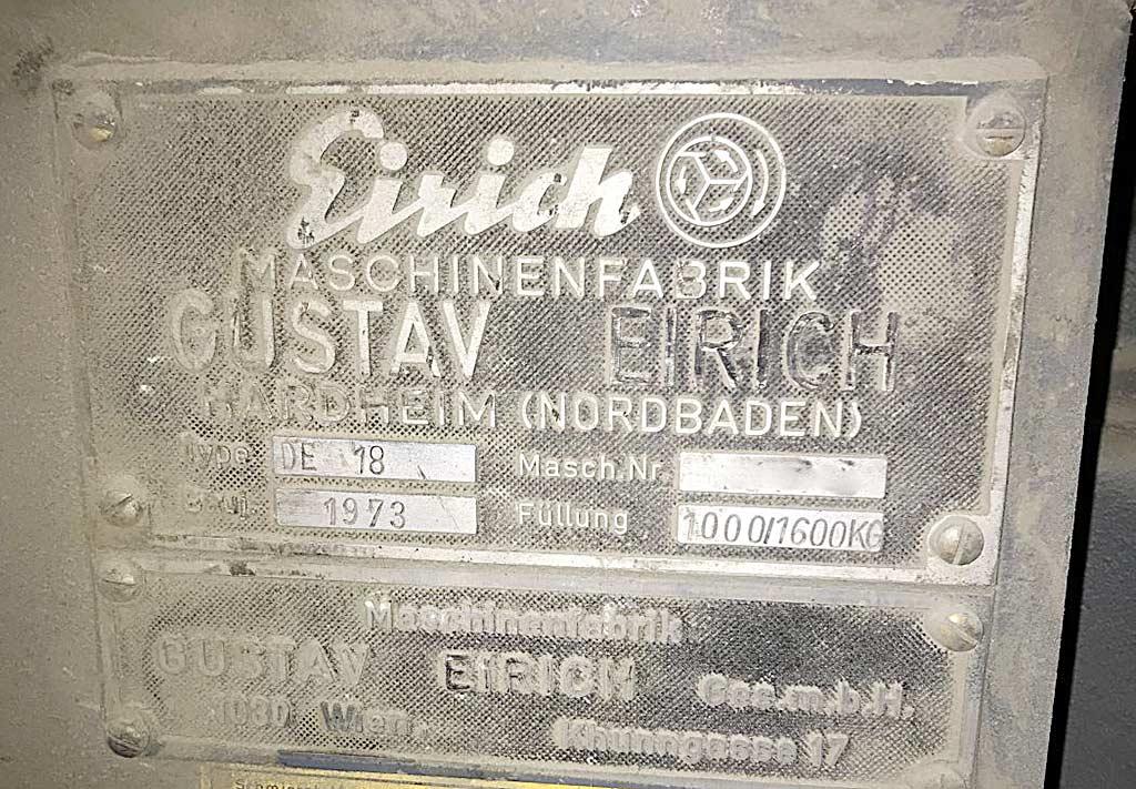 Counterflow High-Speed Mixer Eirich DE 18 - Image 1