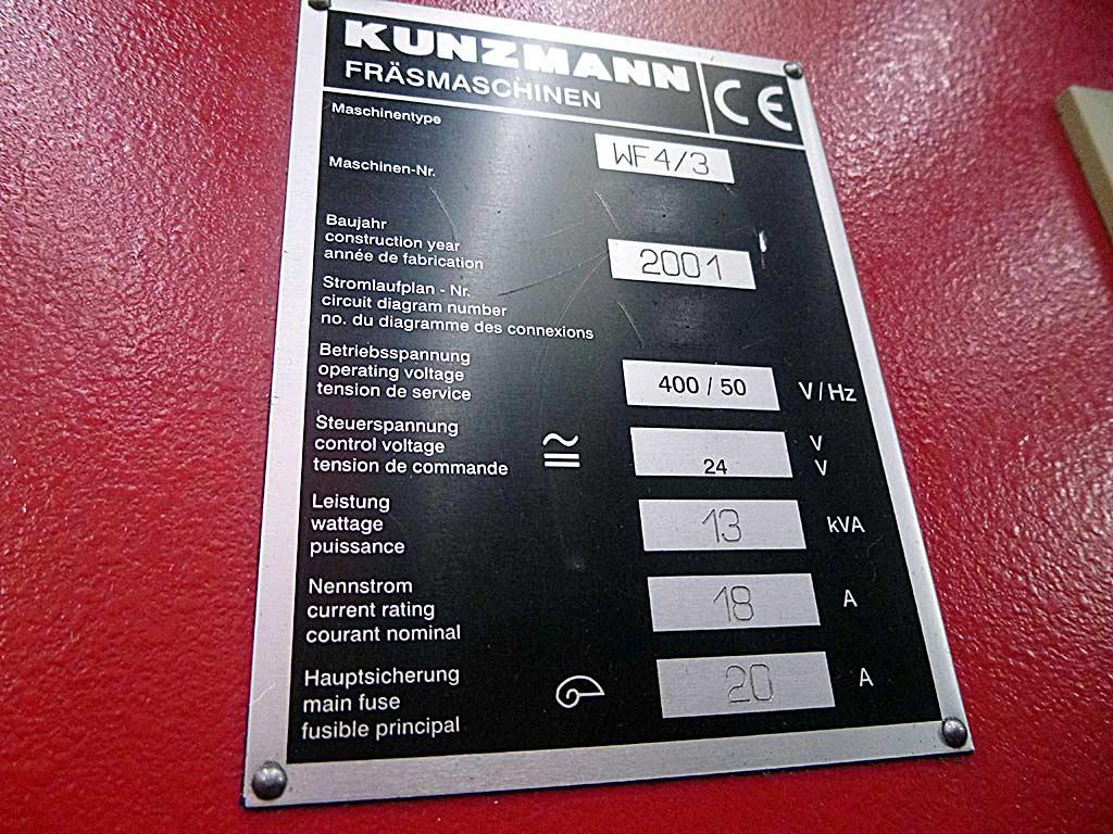 CNC Universal Milling Machine Kunzmann WF 4/3 - Thumbnail 8