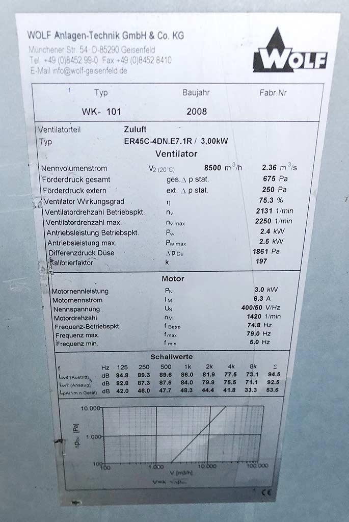Air Conditioning and Ventilation System Wolf WK-101 - Thumbnail 5