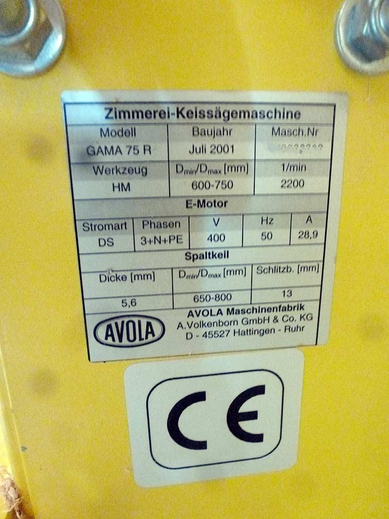 Circular Saw Bench Avola GAMA 75R - Thumbnail 4