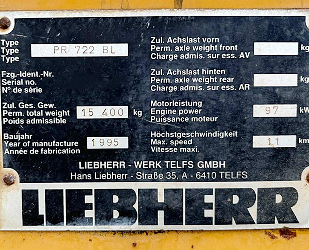Bulldozer Liebherr PR 722 BL - Thumbnail 6