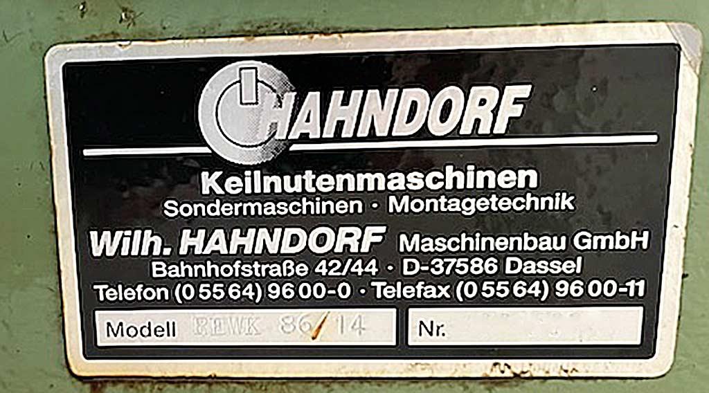 Slot Broaching Machine Hahndor REWK 86/14 - Thumbnail 8