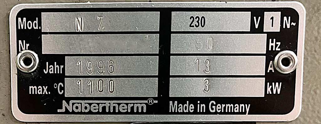 Hardening Oven Nabertherm Multitherm N7 - Thumbnail 8