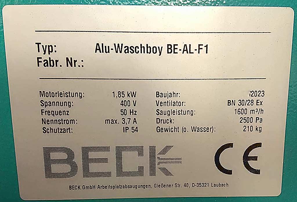 Aluminum Wet Separator Beck Alu-Waschboy BE-AL-F1 - Thumbnail 3
