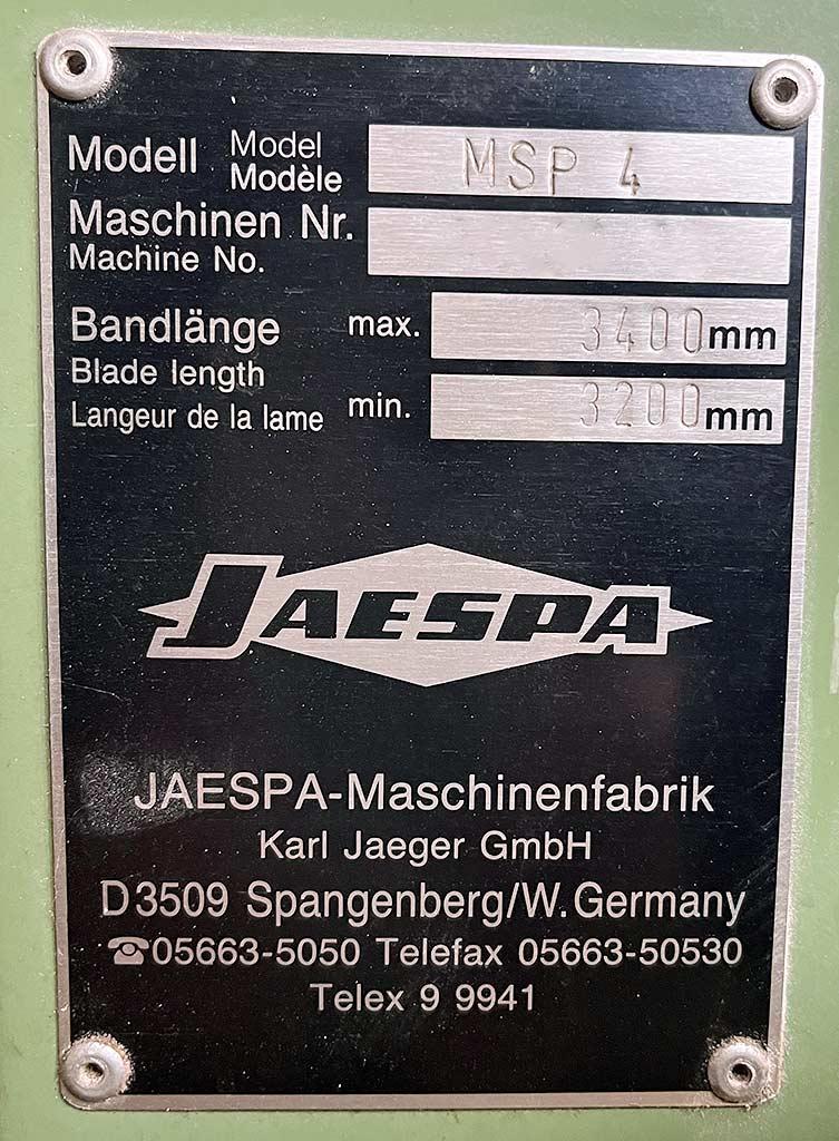 Band Saw Jaespa MSP-4 - Thumbnail 2