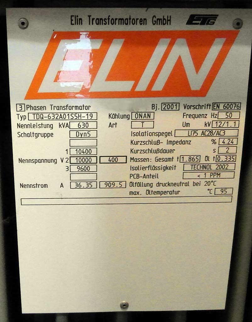 Transformer Elin TDQ-632A01S5H-19 - Thumbnail 2