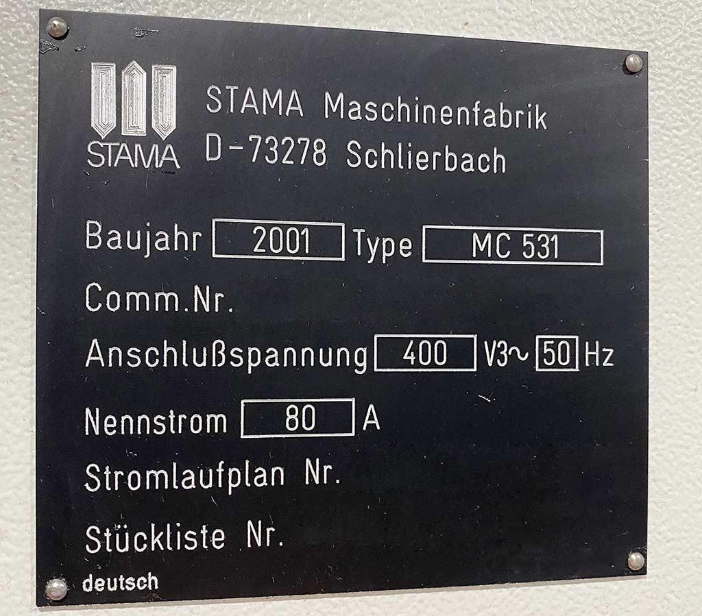 CNC Machining Center Stama MC 531 - Thumbnail 6