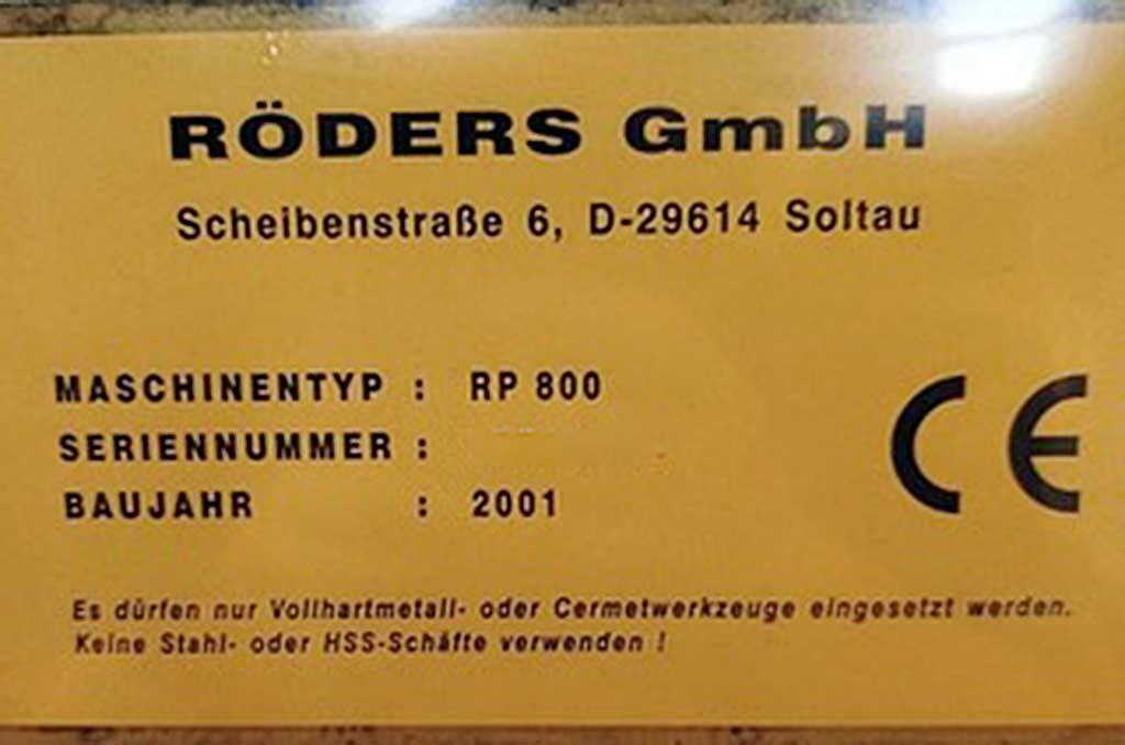 CNC Machining Center Röders RP 800 - Thumbnail 8