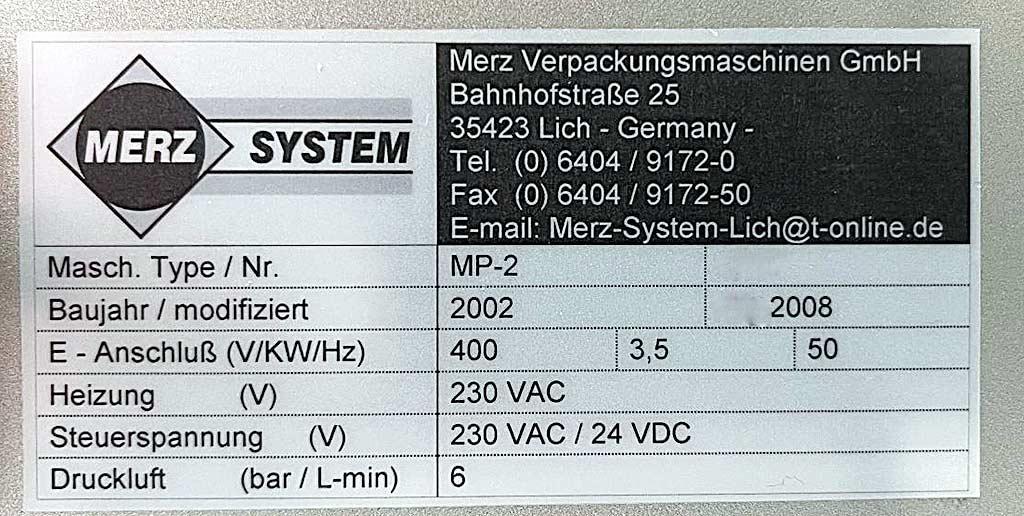 Sachet Packaging Machine Merz MP-2 - Thumbnail 4