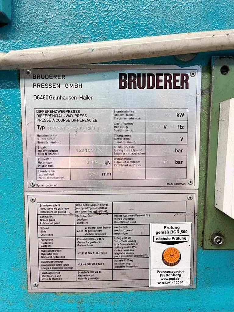 Differential-Way Press Bruderer BDWP-AR14-3200.RK1E3 - Thumbnail 4
