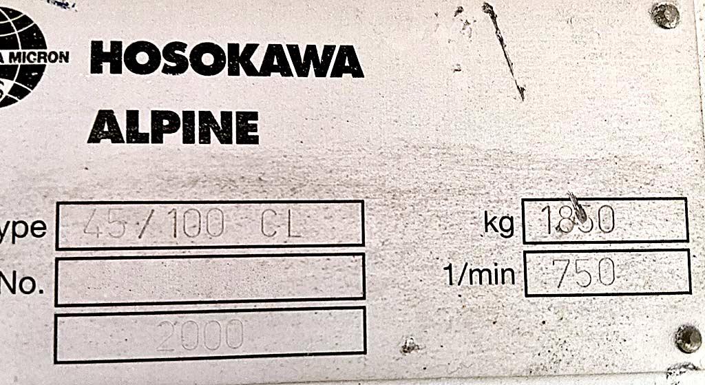 Crushing Plant Hosokawa Alpine A 1500 P/45-100 CL - Thumbnail 8