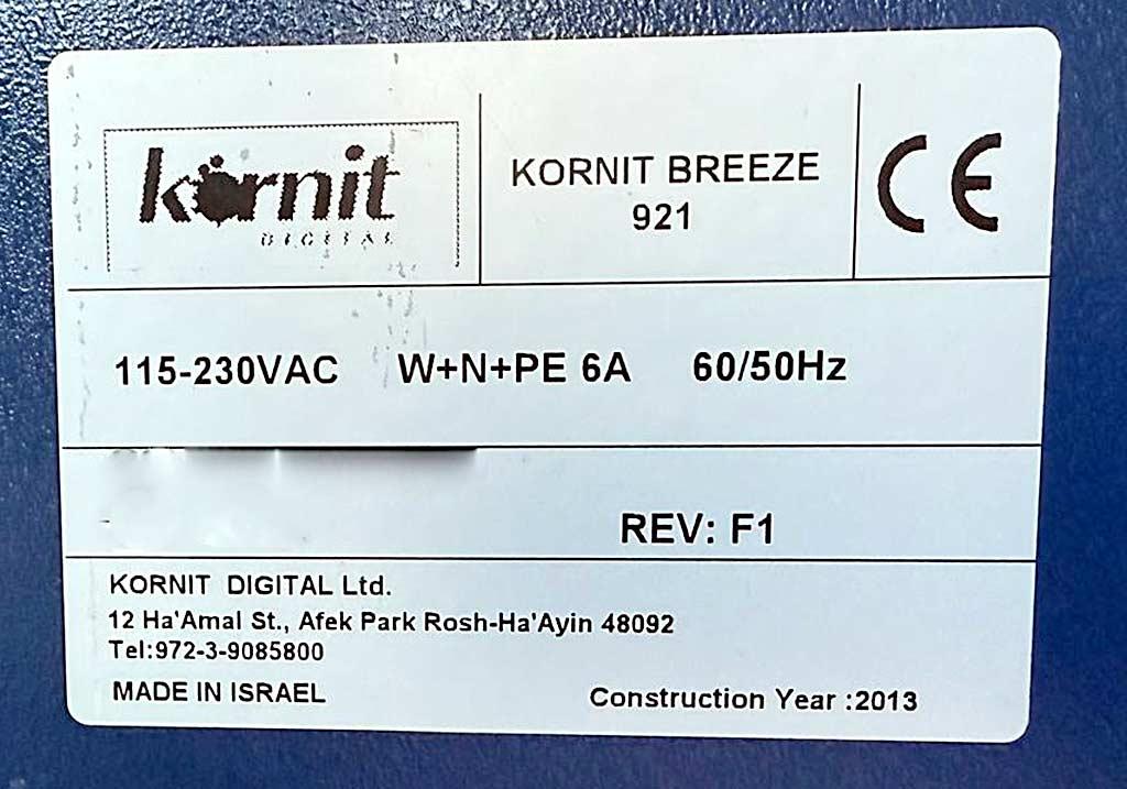Direct Printer Kornit Breeze 921 - Thumbnail 8