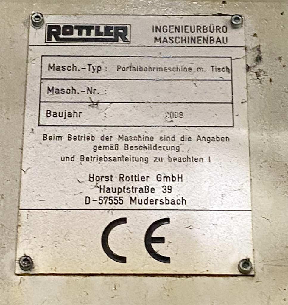 CNC Vertical Rotary Indexing Drilling Machine Rottler Portal 7000 - Thumbnail 3