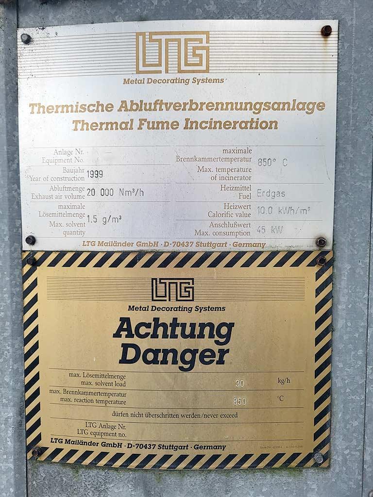 Thermal Fume Incineration Plant Koenig and Bauer Metalprint - Thumbnail 8