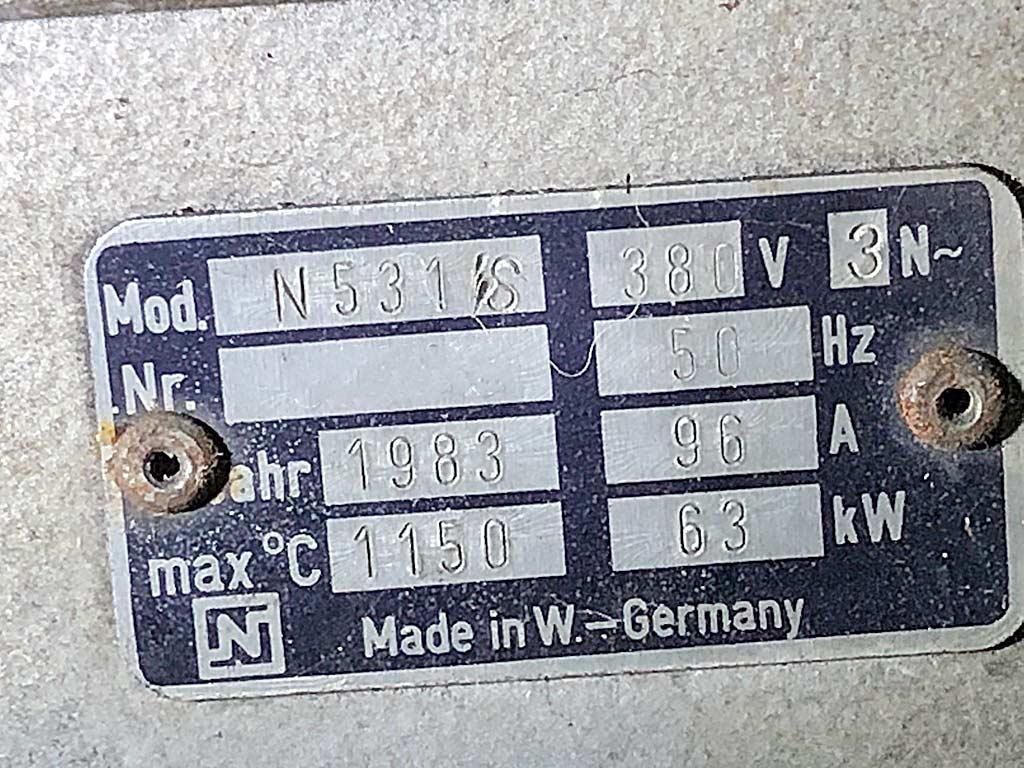 Hardening Oven Nabertherm N531 S - Thumbnail 7