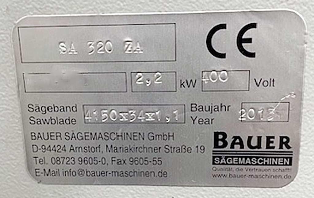 Band Saw Bauer SA 320 ZA - Thumbnail 3
