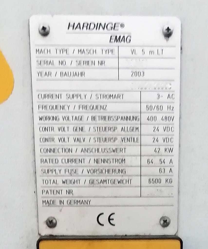 CNC Vertical Turning Machine Emag VL 5 m LT - Thumbnail 3