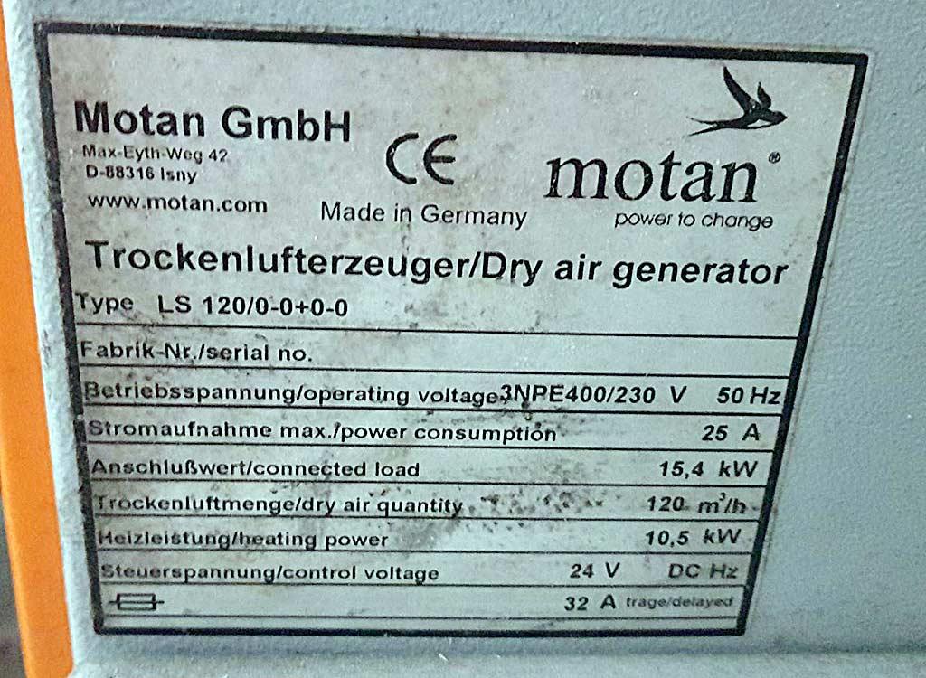 Granulate Dryer Motan LS 120/0-0+0-0 - Thumbnail 7