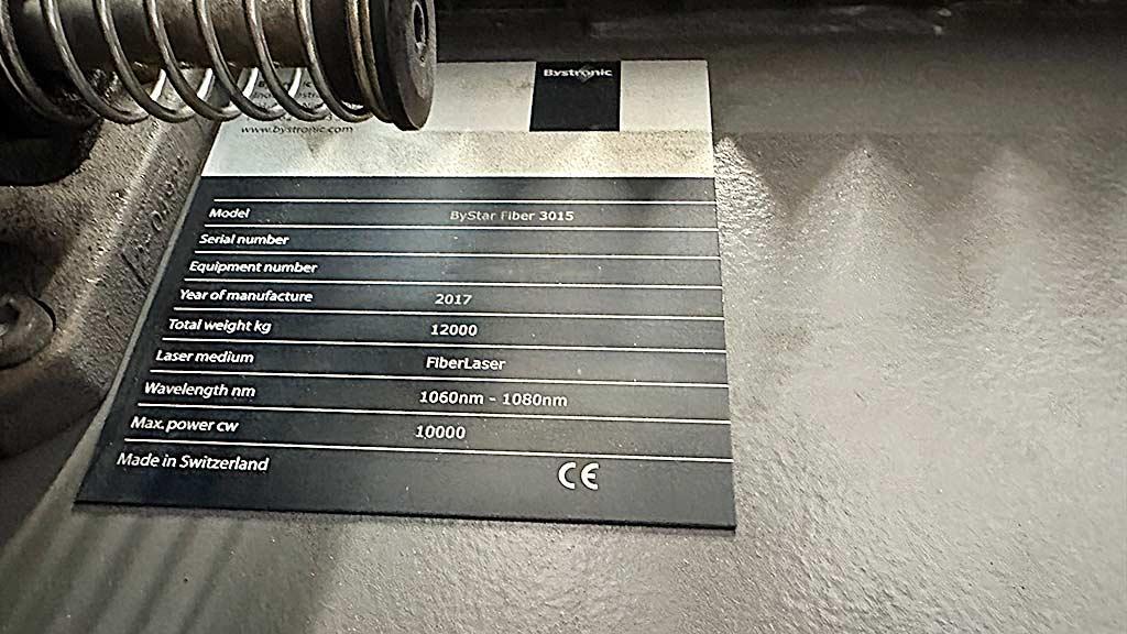 CNC Laser Cutting Machine Bystronic ByStar Fiber 10kW - Thumbnail 3