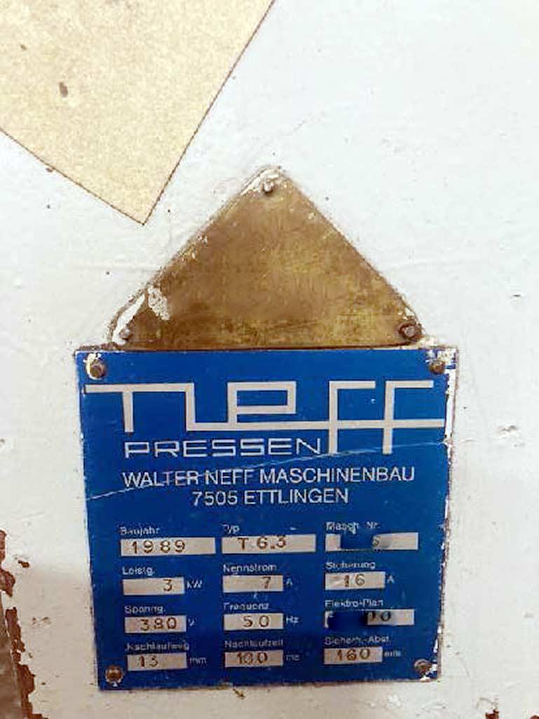 Single Column Press Neff T 6.3/EP10 - Thumbnail 2