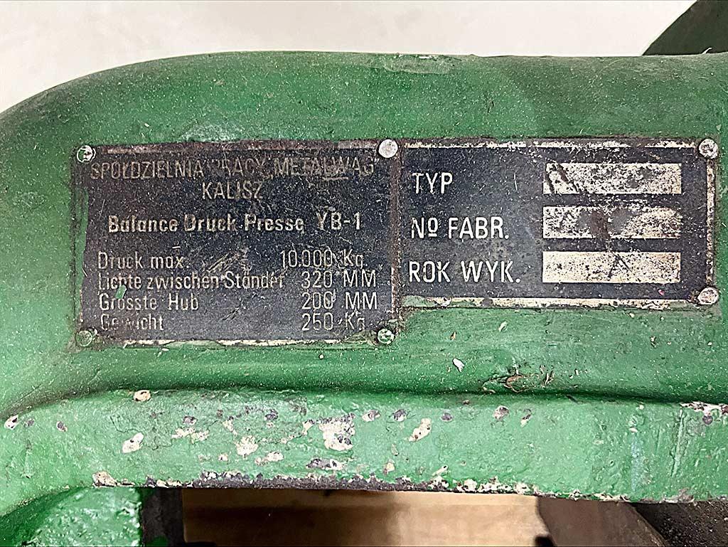Hand Screw Press Metalwag YB-1 - Thumbnail 5