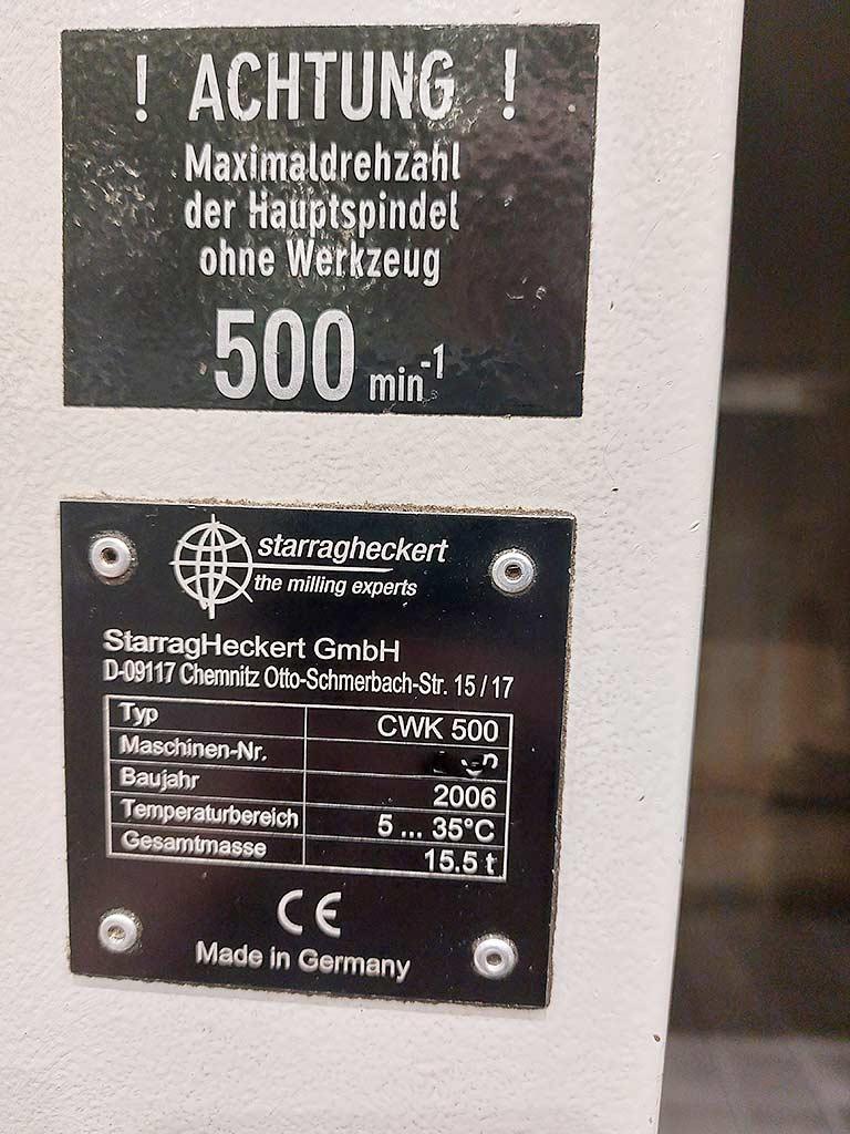 CNC Machining Center Starrag Heckert CWK 500 - Thumbnail 8