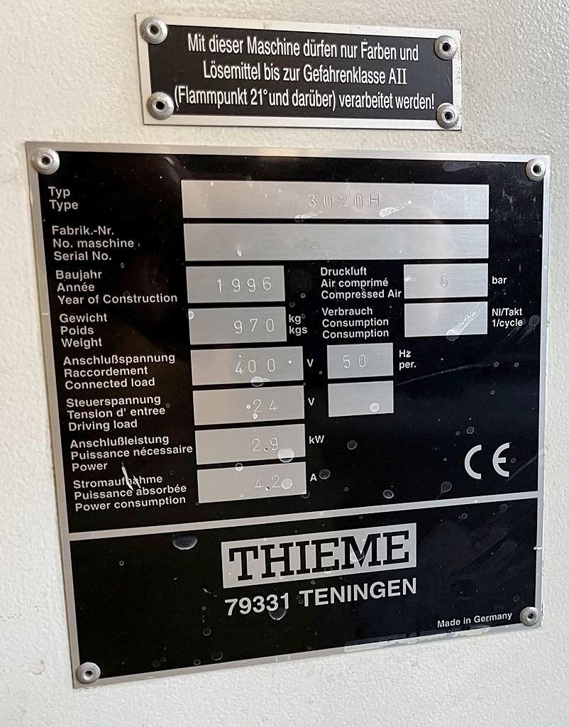 Screen Printing Machine Thieme 3020H - Thumbnail 2
