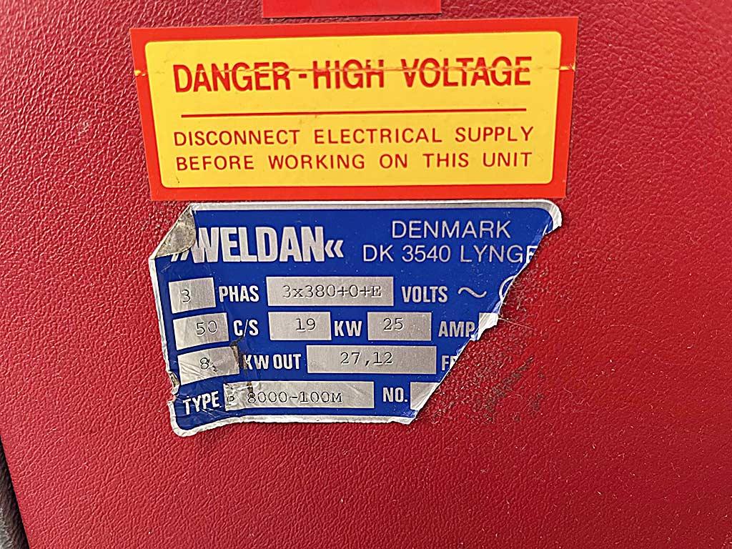 Plastic Welding Machine Weldan P 8000-100M - Thumbnail 2