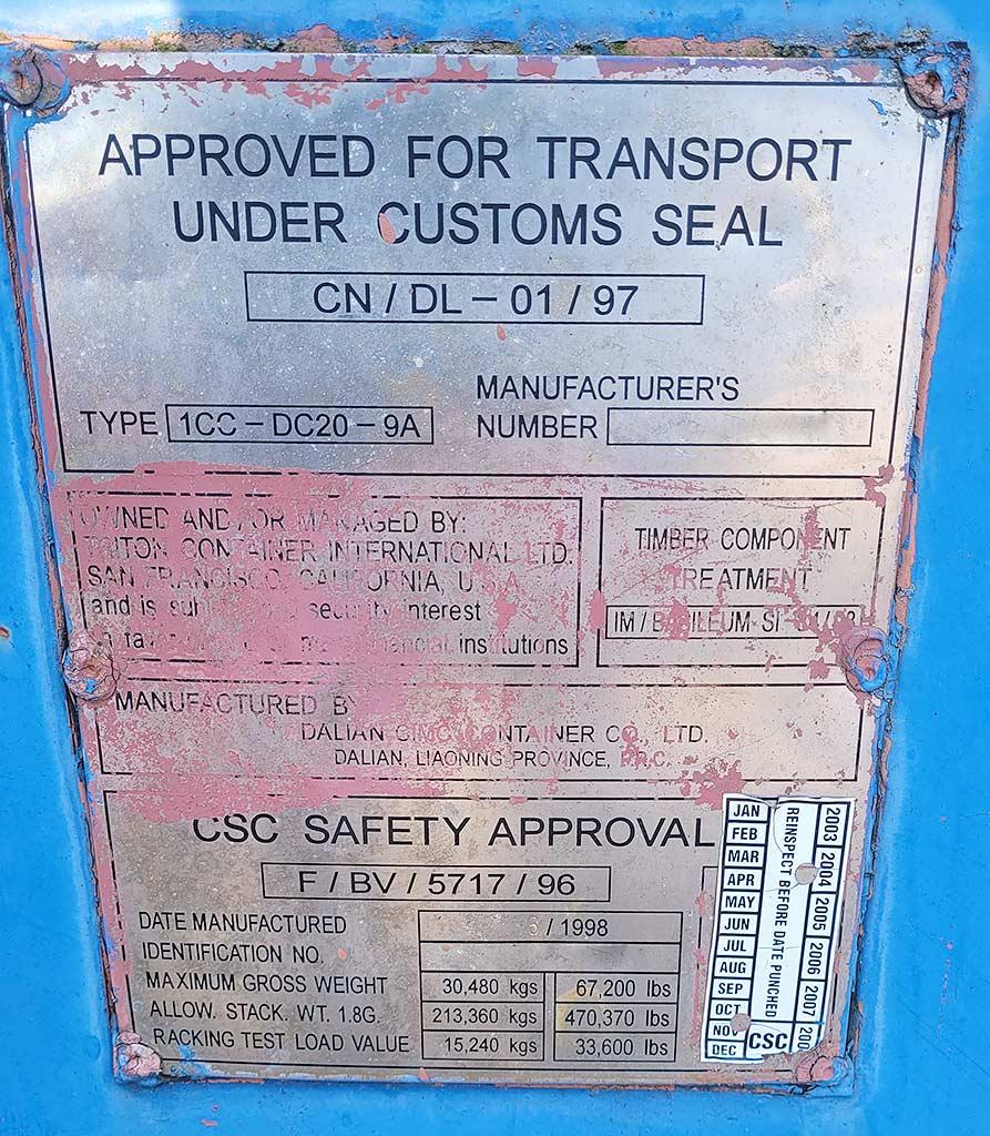 Container Dalian 1CC-DC20-9A - Thumbnail 4