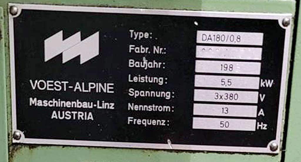 Center Lathe Voest-alpine DA180/0,8 - Thumbnail 3