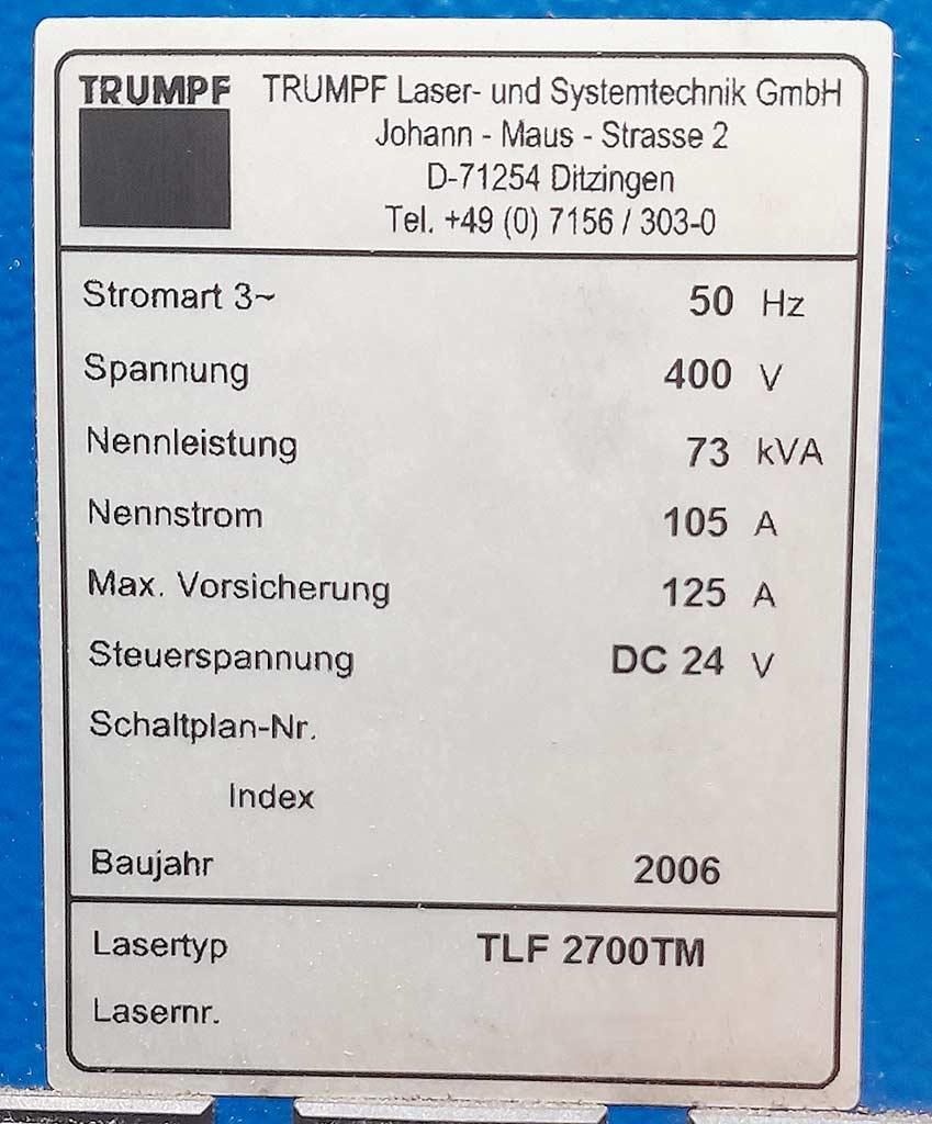 CNC Punch Laser Machine Trumpf Trumatic 6000L (TC 6000) - Thumbnail 5